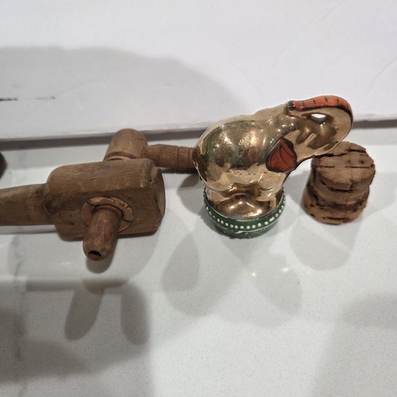 7 Pcs Moriyama Mori-Machi Japan Porcelain Sake Decanter Barrel & Cups 1926-1929 - Picture 12 of 17